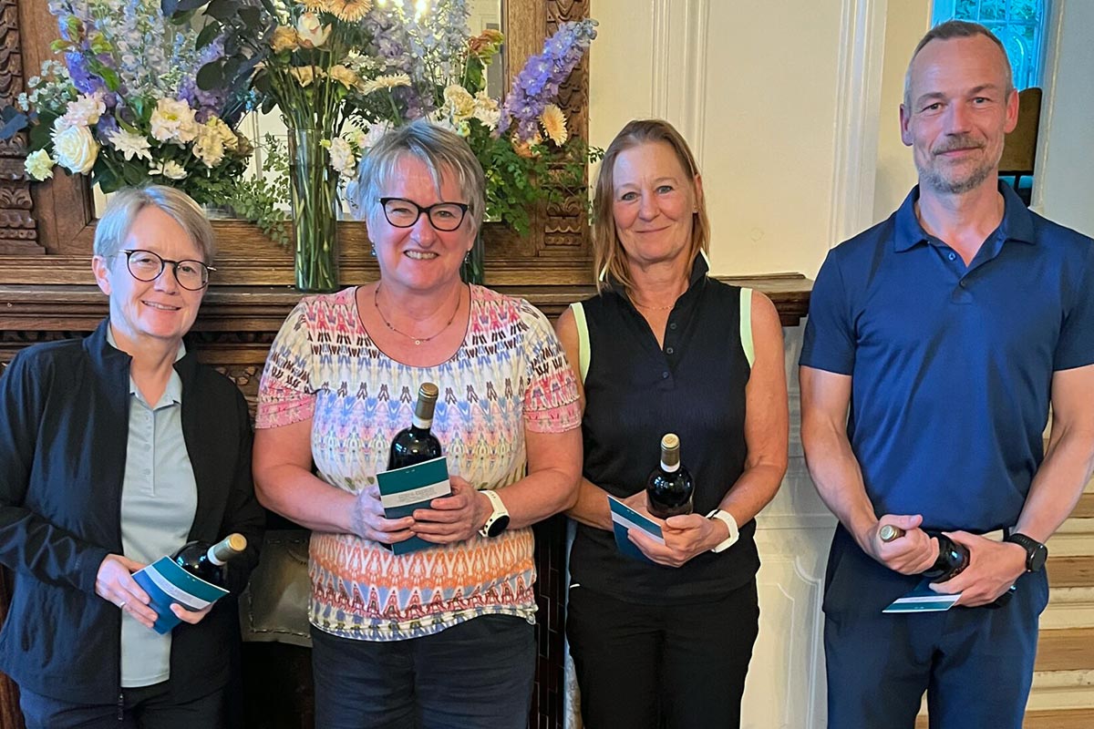2-plads - Fra venstre: Lene Bech Jensen, Grethe Nørskov Rasmussen, Inge Knap, Gregers Blaabjerg